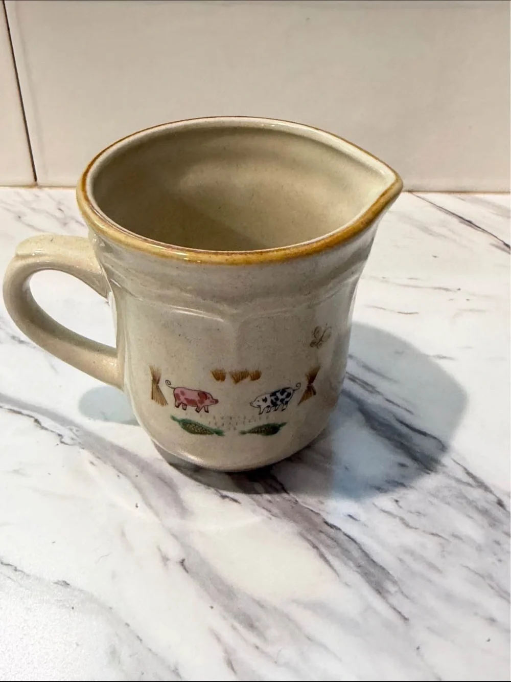 International Heartland Stoneware Creamer Cup Mug (#1)